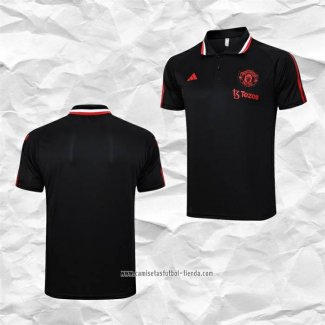 Camiseta Polo del Manchester United 2023 2024 Negro