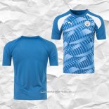 Camiseta Pre Partido del Manchester City 2023 Azul