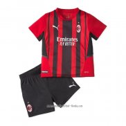 Camiseta Primera AC Milan 2021 2022 Nino