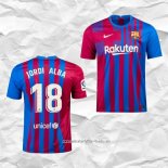 Camiseta Primera Barcelona Jugador Jordi Alba 2021 2022