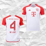 Camiseta Primera Bayern Munich Jugador De Ligt 2023 2024