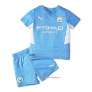 Camiseta Primera Manchester City 2021 2022 Nino