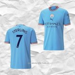 Camiseta Primera Manchester City Jugador Sterling 2022 2023