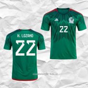 Camiseta Primera Mexico Jugador H.Lozano 2022