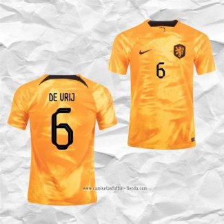 Camiseta Primera Paises Bajos Jugador De Vrij 2022