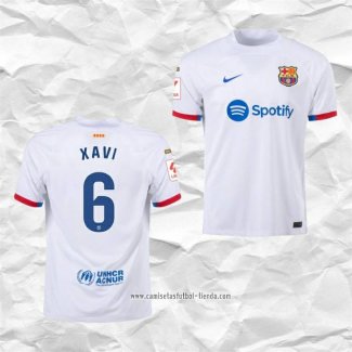 Camiseta Segunda Barcelona Jugador Xavi 2023 2024