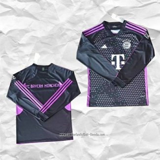 Camiseta Segunda Bayern Munich 2023 2024 Manga Larga