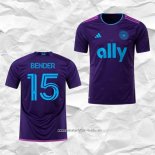 Camiseta Segunda Charlotte FC Jugador Bender 2023 2024