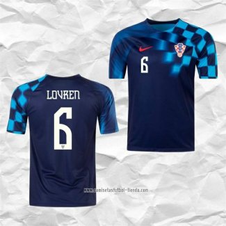 Camiseta Segunda Croacia Jugador Lovren 2022