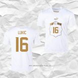 Camiseta Segunda Serbia Jugador Lukic 2022