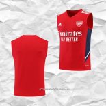 Camiseta de Entrenamiento Arsenal 2022 2023 Sin Mangas Rojo