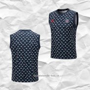 Camiseta de Entrenamiento Paris Saint-Germain Jordan 2022 2023 Sin Mangas Azul