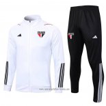 Chandal de Chaqueta del Sao Paulo 2023 2024 Blanco