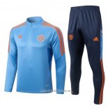 Chandal de Sudadera del Manchester United 2022 2023 Azul