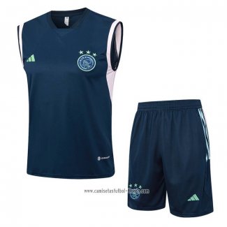 Chandal del Ajax 2023 2024 Sin Mangas Azul