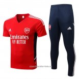 Chandal del Arsenal 2022 2023 Manga Corta Rojo