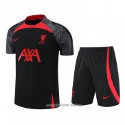 Chandal del Liverpool 2022 2023 Manga Corta Negro - Pantalon Corto