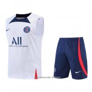 Chandal del Paris Saint-Germain 2022 2023 Sin Mangas Blanco