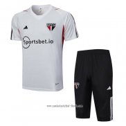 Chandal del Sao Paulo 2023 2024 Manga Corta Gris - Pantalon Corto