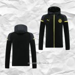 Chaqueta con Capucha del Borussia Dortmund 2024 2025 Negro