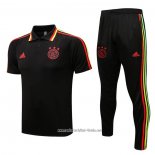 Conjunto Polo del Ajax 2022 2023 Negro