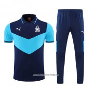 Conjunto Polo del Olympique Marsella 2022 2023 Azul Marino