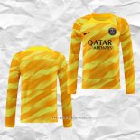 Camiseta Paris Saint-Germain Portero 2023 2024 Manga Larga Amarillo