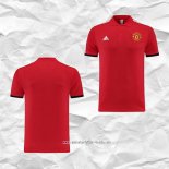 Camiseta Polo del Manchester United 2023 2024 Rojo