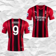 Camiseta Primera AC Milan Jugador Giroud 2021 2022