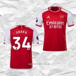 Camiseta Primera Arsenal Jugador Xhaka 2023 2024
