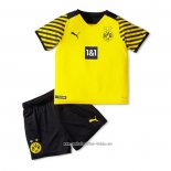 Camiseta Primera Borussia Dortmund 2021 2022 Nino