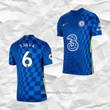 Camiseta Primera Chelsea Jugador T.Silva 2021 2022