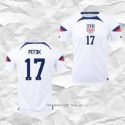 Camiseta Primera Estados Unidos Jugador Pefok 2022