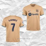 Camiseta Segunda Barcelona Jugador O.Dembele 2022 2023