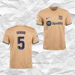 Camiseta Segunda Barcelona Jugador Sergio 2022 2023