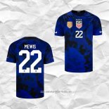 Camiseta Segunda Estados Unidos Jugador Mewis 2022