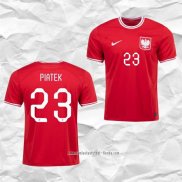 Camiseta Segunda Polonia Jugador Piatek 2022