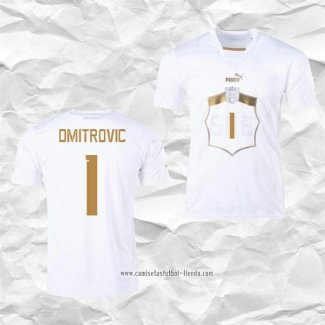 Camiseta Segunda Serbia Jugador Dmitrovic 2022