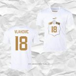 Camiseta Segunda Serbia Jugador Vlahovic 2022