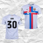 Camiseta Tercera Barcelona Jugador Gavi 2022 2023