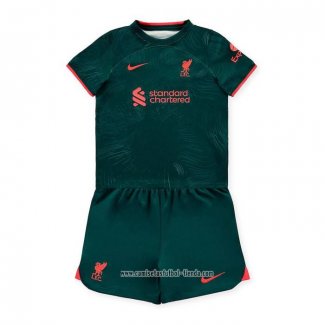 Camiseta Tercera Liverpool 2022 2023 Nino