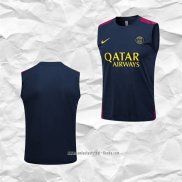 Camiseta de Entrenamiento Paris Saint-Germain 2023 2024 Sin Mangas Azul