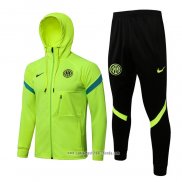 Chandal con Capucha del Inter Milan 2021 2022 Verde