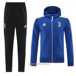 Chandal con Capucha del Juventus 2021 2022 Azul