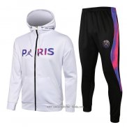 Chandal con Capucha del Paris Saint-Germain 2021 2022 Blanco