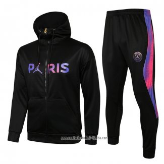 Chandal con Capucha del Paris Saint-Germain 2021 2022 Negro