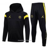 Chandal con Capucha del Paris Saint-Germain Jordan 2023 2024 Negro