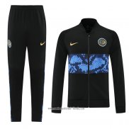 Chandal de Chaqueta del Inter Milan 2021 2022 Negro