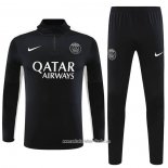 Chandal de Sudadera del Paris Saint-Germain 2023 2024 Nino Negro