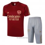 Chandal del Arsenal 2023 2024 Manga Corta Rojo - Pantalon Corto